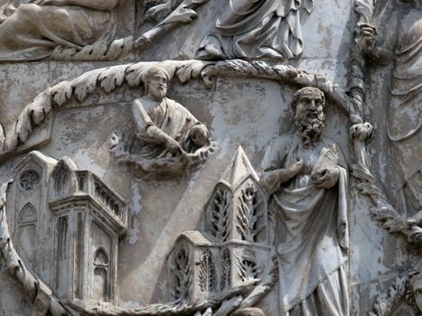 Orvieto Duomo facade. The third pillar with stories from the New Testament
. 