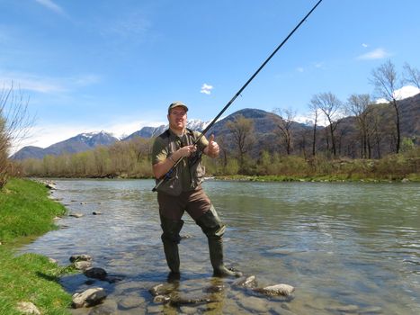 fisherman on river 