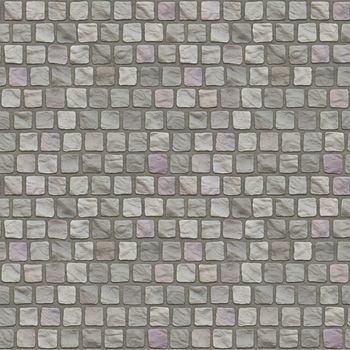 Cobblestone Floor Seamless Pattern - Hyper Realistic Illustration