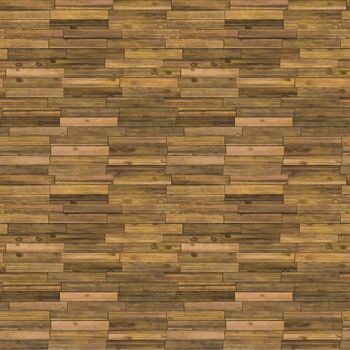 Old Wooden Floor Seamless Pattern - Realistic Bitmap Illustration