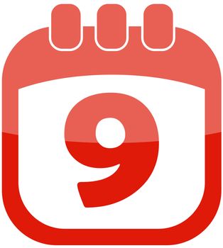 icon in the form of a calendar for May 9