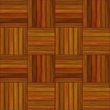 Wooden Floor Seamless Pattern - Realistic Bitmap Illustration