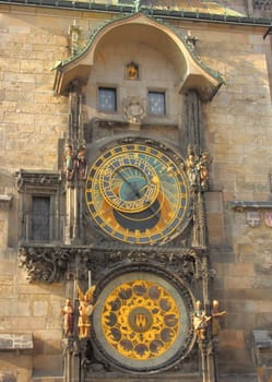 Astronomical clock Old Town Square Prague Czech Republic