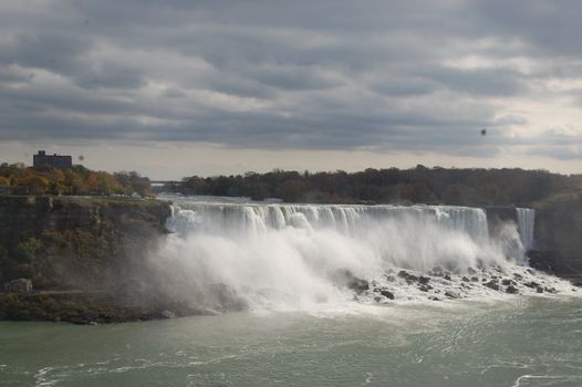 The American Falls as seen from Niagara Falls, Canada