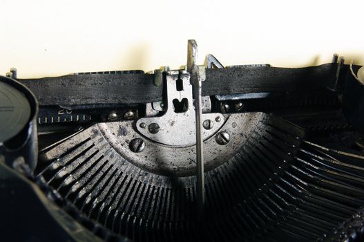 The typewriter is intended to print any texts on a paper