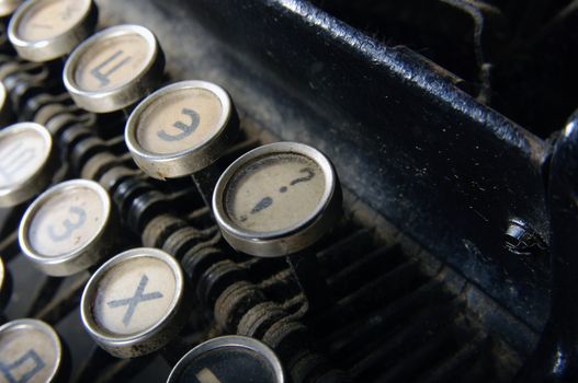 The typewriter is intended to print any texts on a paper