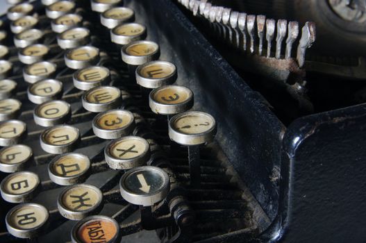 The typewriter is intended to print any texts on a paper