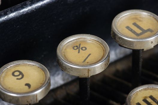 The typewriter is intended to print any texts on a paper