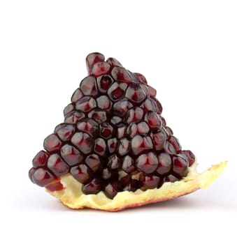 Pomegranate isolated on white background