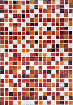 red ceramic mosaic background, vertical