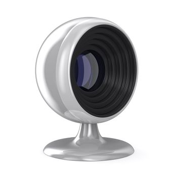 web camera on white background. Isolated 3D image