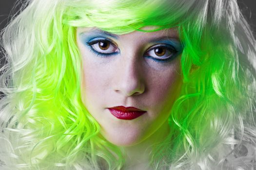 serious green fairy girl ecologic