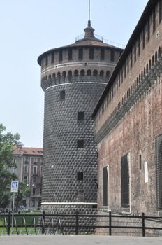 Sforza's Castle in Milan, Italy (Europe)