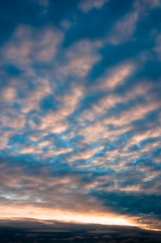 Cloudy and bright morning in town center, Saint-Petersburg, Russia