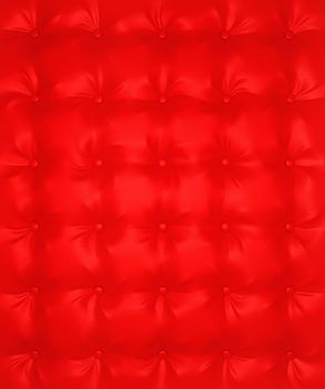 Red Luxury buttoned leather pattern useful as background. Extralarge resolution