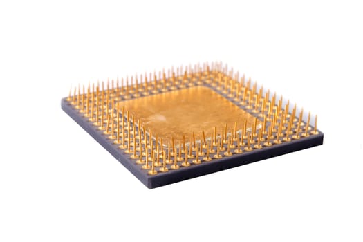 computer processor CPU on white background