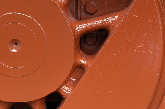 a steam locomotive closeup