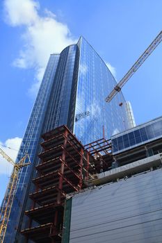 onstruction of modern skyscrapers