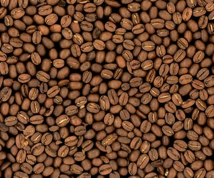 roasted coffee beans background 