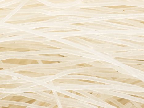 close up of rice vermicelli food background