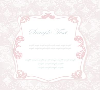 wedding invitation vintage card