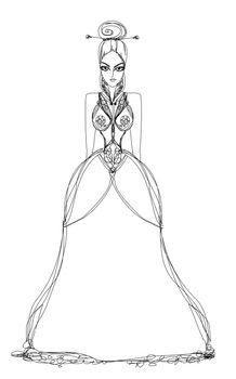 Beautiful princess - doodle