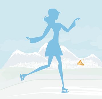 Girl on skates