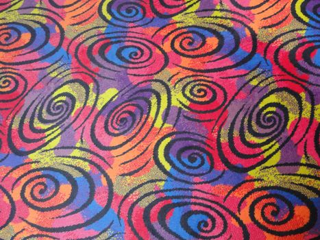 Photo of a colourful pattern carpet