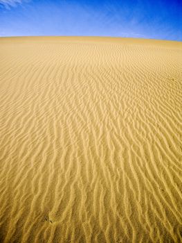 Yellow dunes at Death Valley