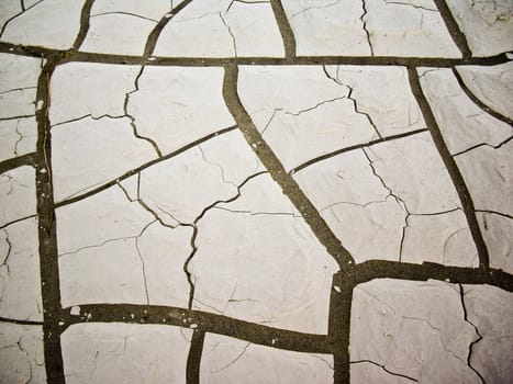 Mud cracks in Mesquite Flats Death Valley
