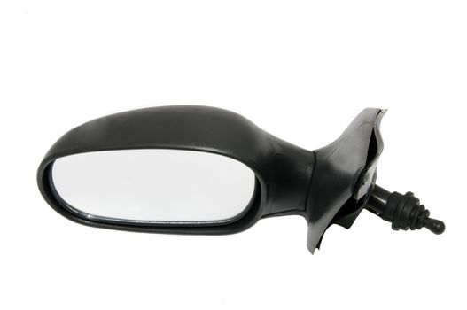 new car mirror on a white background