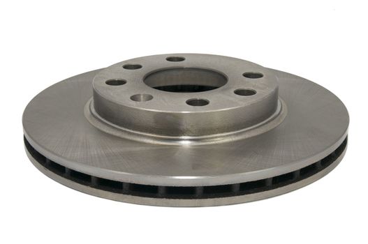 Brake disk for the car on a white background
