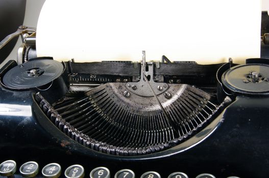 The typewriter is intended to print any texts on a paper