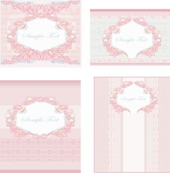 wedding reception card set