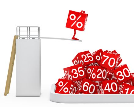sale cube figure jump in pille off