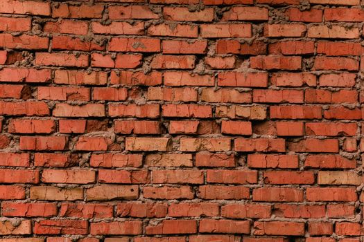 Grungy cracked brick texture, natural light  