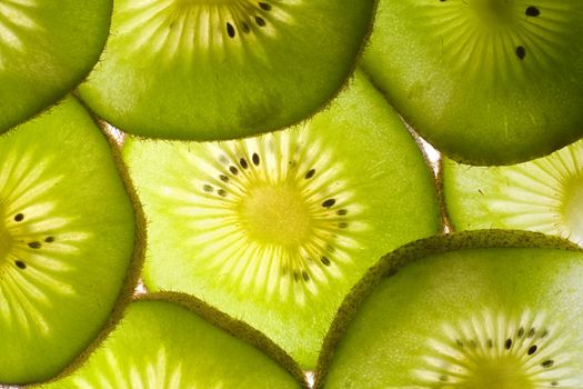 Fresh tasty kiwi background 