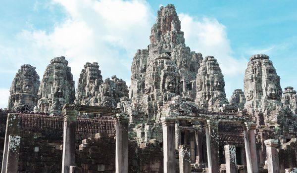Bayon Temple - Angkor Area, near Siem Reap, Cambodia, Southeast Asia