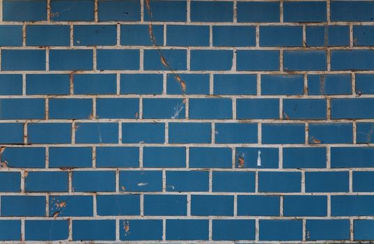 Texture of grunge blue tile 