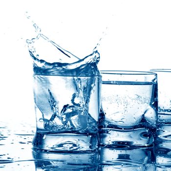 alcohol splash macro close up