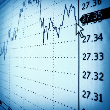 financial graph of investment growth
