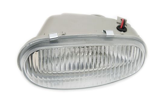 A new headlight to the car on a white background