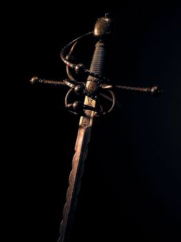 Smart sword of the knight of the Middle Ages