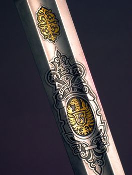 Smart sword of the knight of the Middle Ages