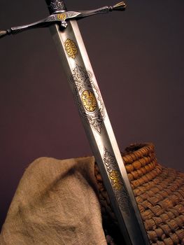 sword of the knight of the Middle Ages