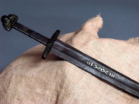 sword of the knight of the Middle Ages