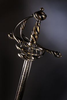 Smart sword of the knight of the Middle Ages