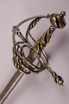 Smart sword of the knight of the Middle Ages