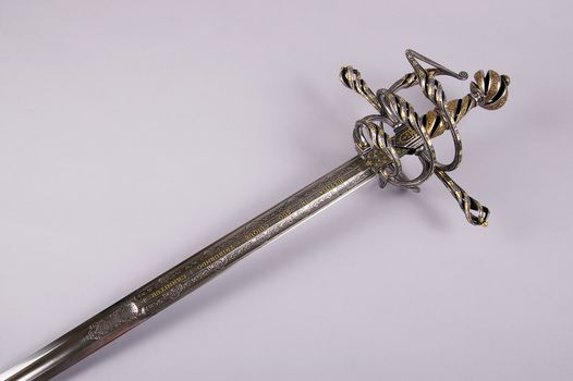 Smart sword of the knight of the Middle Ages