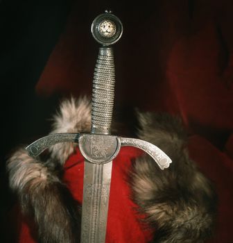 Smart sword of the knight of the Middle Ages